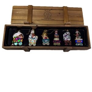 Thomas Pacconi Classics 2004 Collection Blown Glass Ornaments Set Of 6 3a